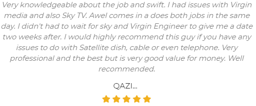 Satellite Dishes & Sky Installation Customer Testimonial 5